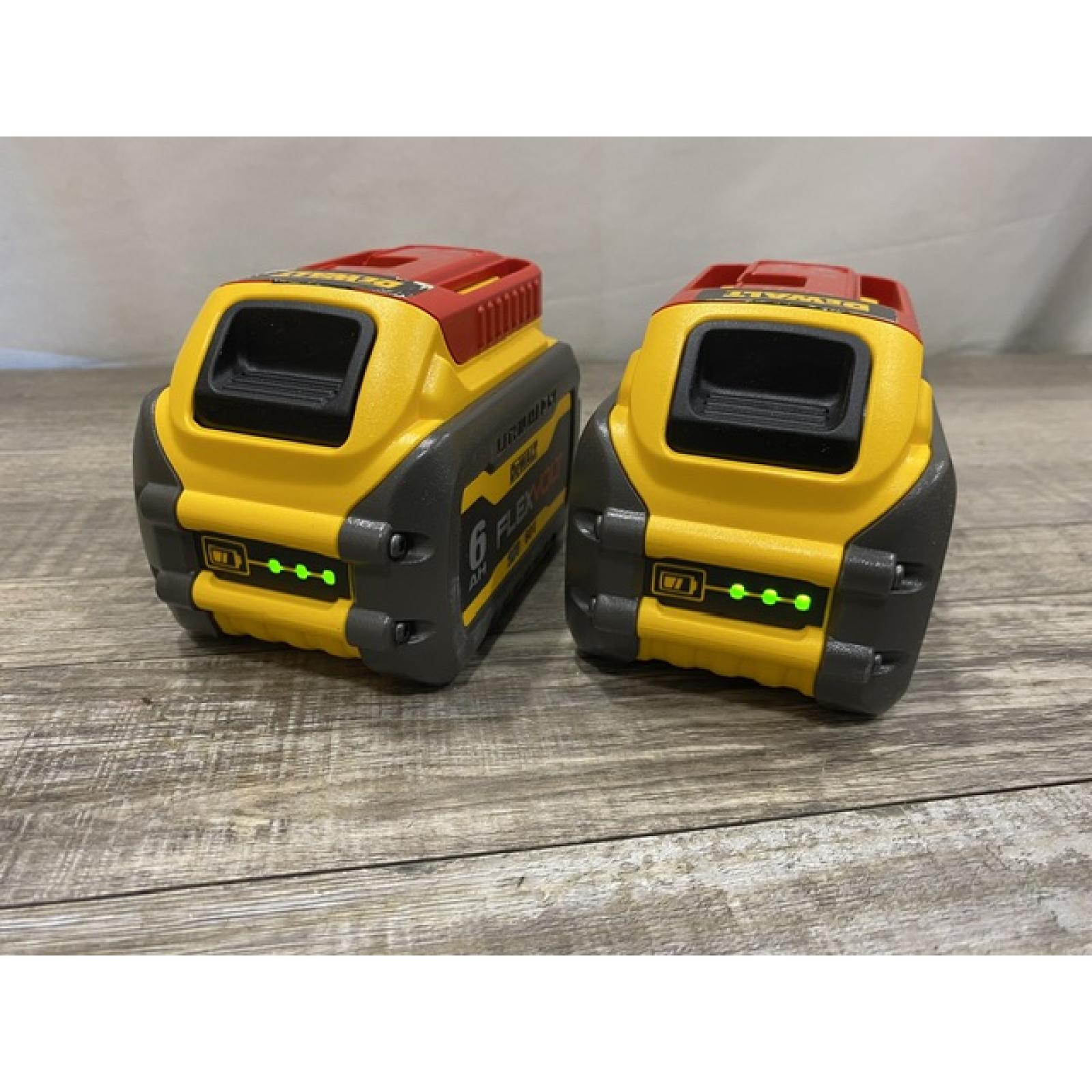 AS-IS DEWALT FLEXVOLT 20V/60V MAX Lithium-Ion 6.0Ah Battery Pack (2 Pack)