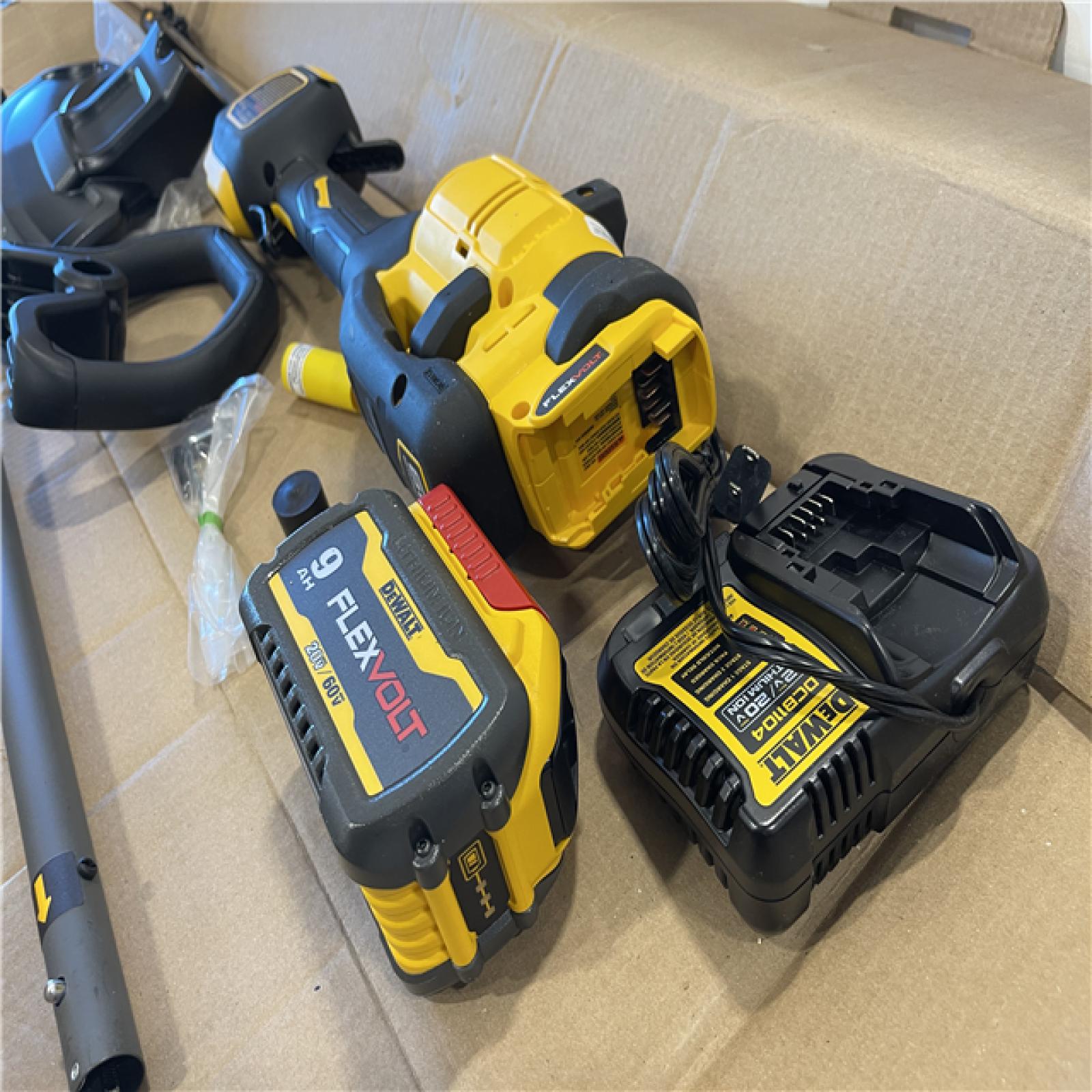 AS-IS - DEWALT FLEXVOLT 60V MAX 17 in. Cordless Battery Powered Attachment Capable Trimmer Kit