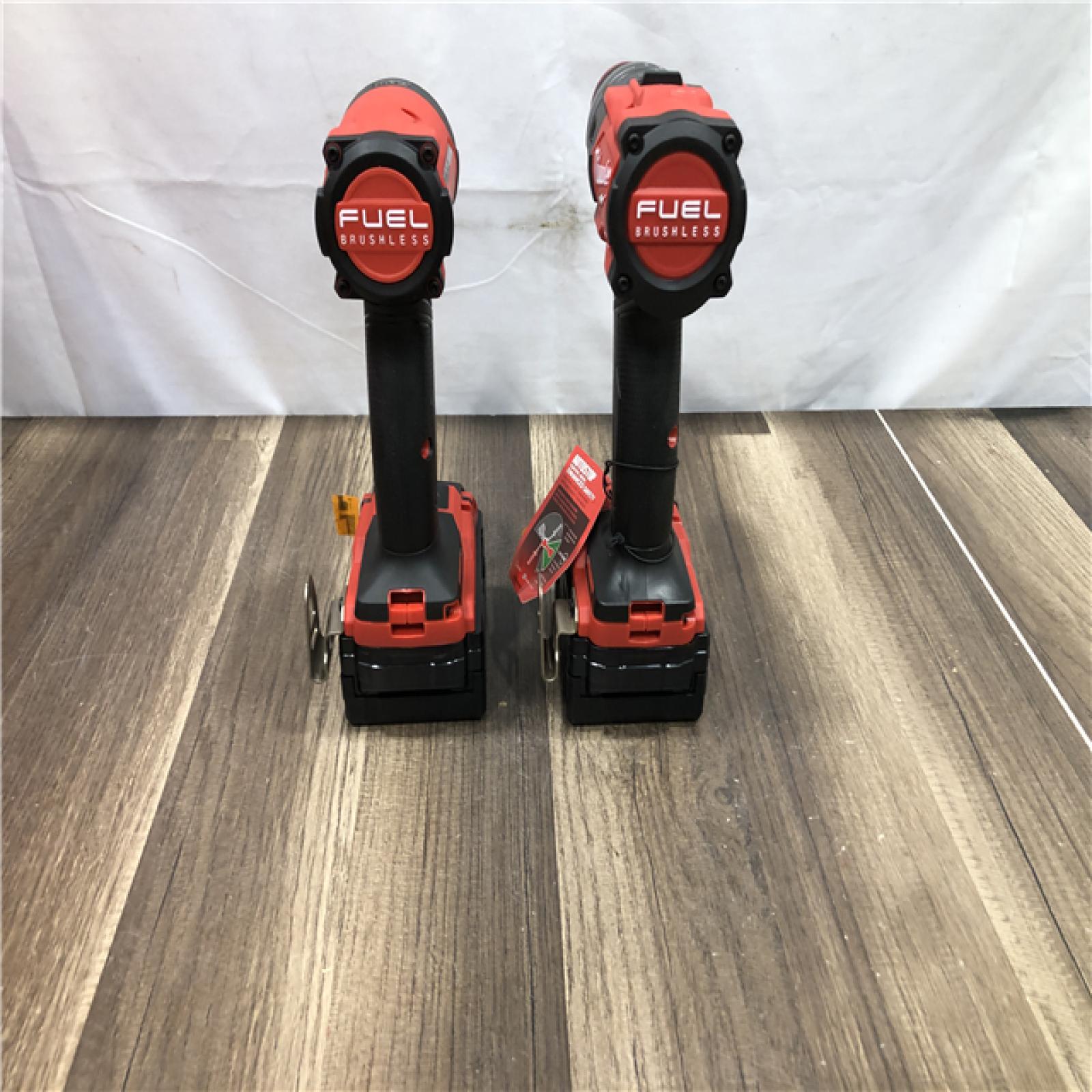 AS-IS Milwaukee FUEL 18V Lithium-Ion Brushless Cordless Hammer Drill and Impact Driver Combo Kit