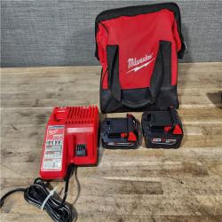 HOUSTON LOCATION - AS-IS M18 18-Volt Lithium-Ion Brushless Cordless Compact Hammer Drill/Impact Combo Kit (2-Tool) with (2) Batteries  Bag