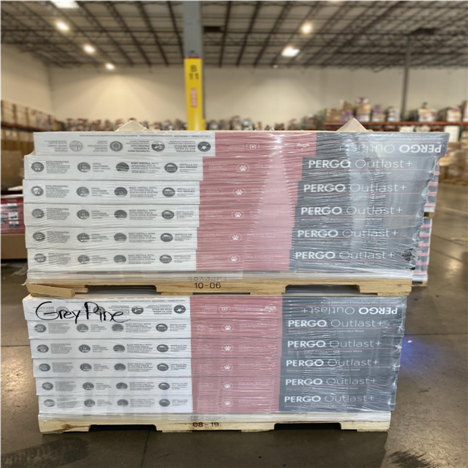 DALLAS LOCATION - PERGO Outlast+ Dalen Grey Pine 12 mm T x 7.4 in. W Waterproof Flooring (19.63 sq.ft./case) (48 UNITS)