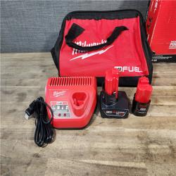 HOUSTON LOCATION - AS-IS Milwaukee 3497-22 12V Brushless Hammer Drill and Impact Driver Combo Kit