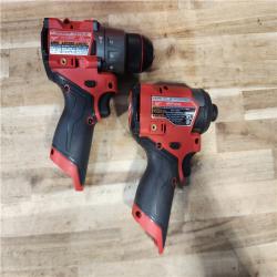 HOUSTON LOCATION - AS-IS Milwaukee  FUEL 12-Volt Lithium-Ion Brushless Cordless Hammer Drill and Impact Driver Combo Kit