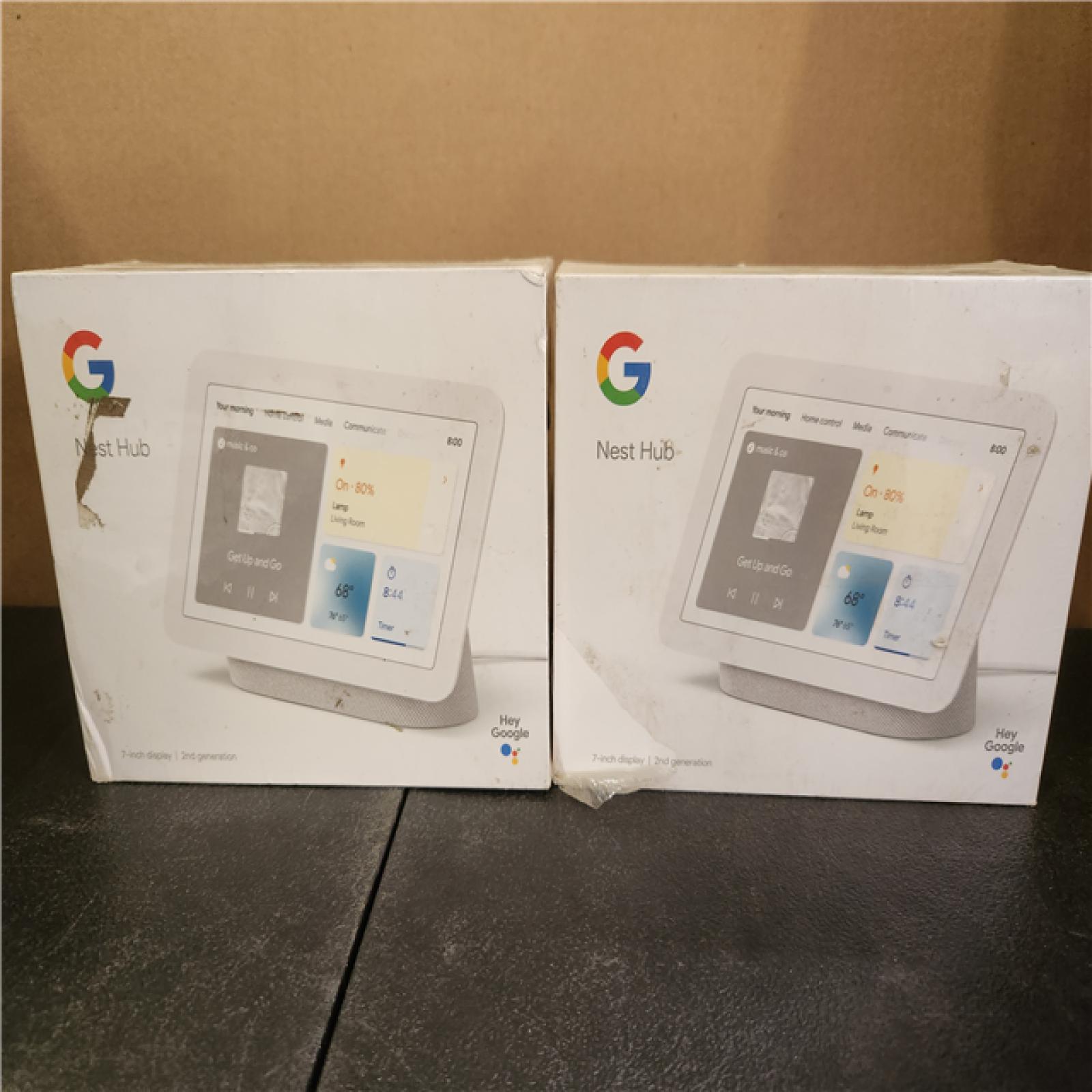 Phoenix NEW Google Nest Hub 2nd Gen - Smart Home Speaker and 7 in. Display with Google Assistant - Chalk (SEALED