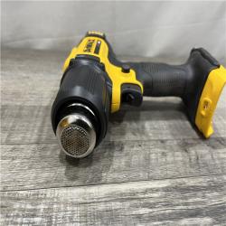 AS-IS DEWALT 20V MAX Cordless Compact Heat Gun with Flat and Hook Nozzle Attachments
