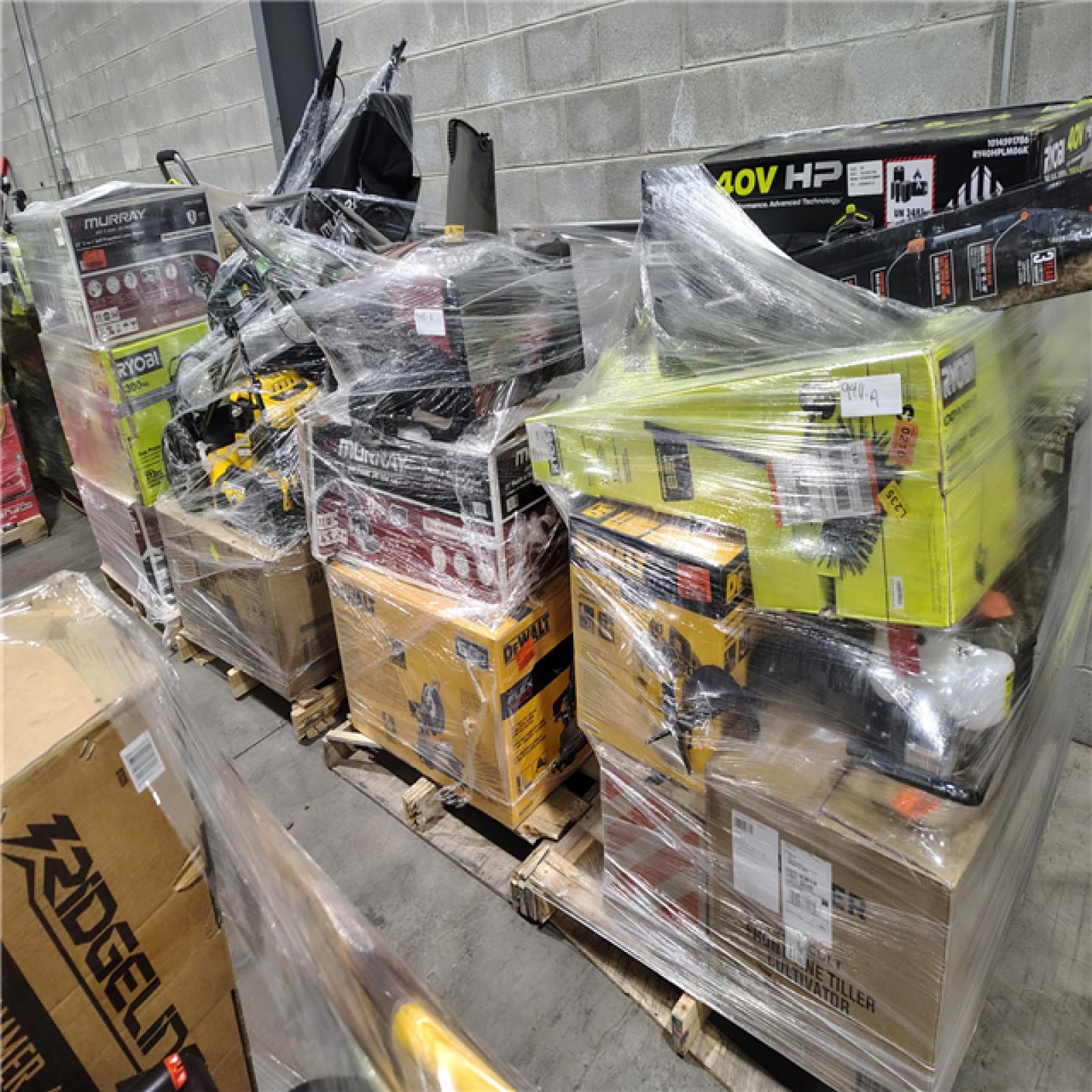 Pittston Location As-Is Outdoor Power Equipment Partial Truckload (10 Pallets) 9411-A