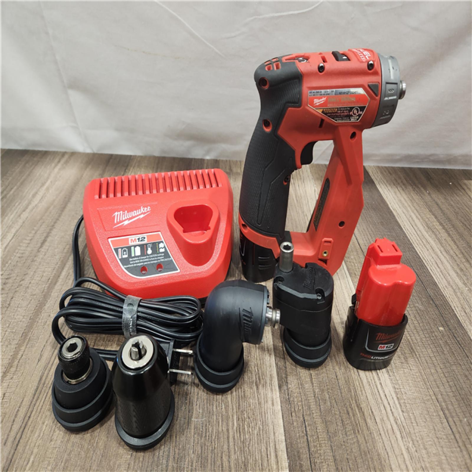 AS-IS- Milwaukee M12 FUEL Lithium-Ion 3/8 in. Cordless Installation Drill Driver Kit (2 Ah)