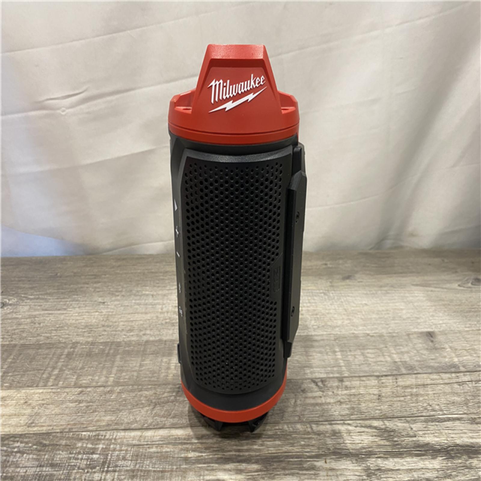 AS-IS Milwaukee 12-Volt Lithium-Ion Cordless Bluetooth Jobsite Speaker with PACKOUT Compatibility