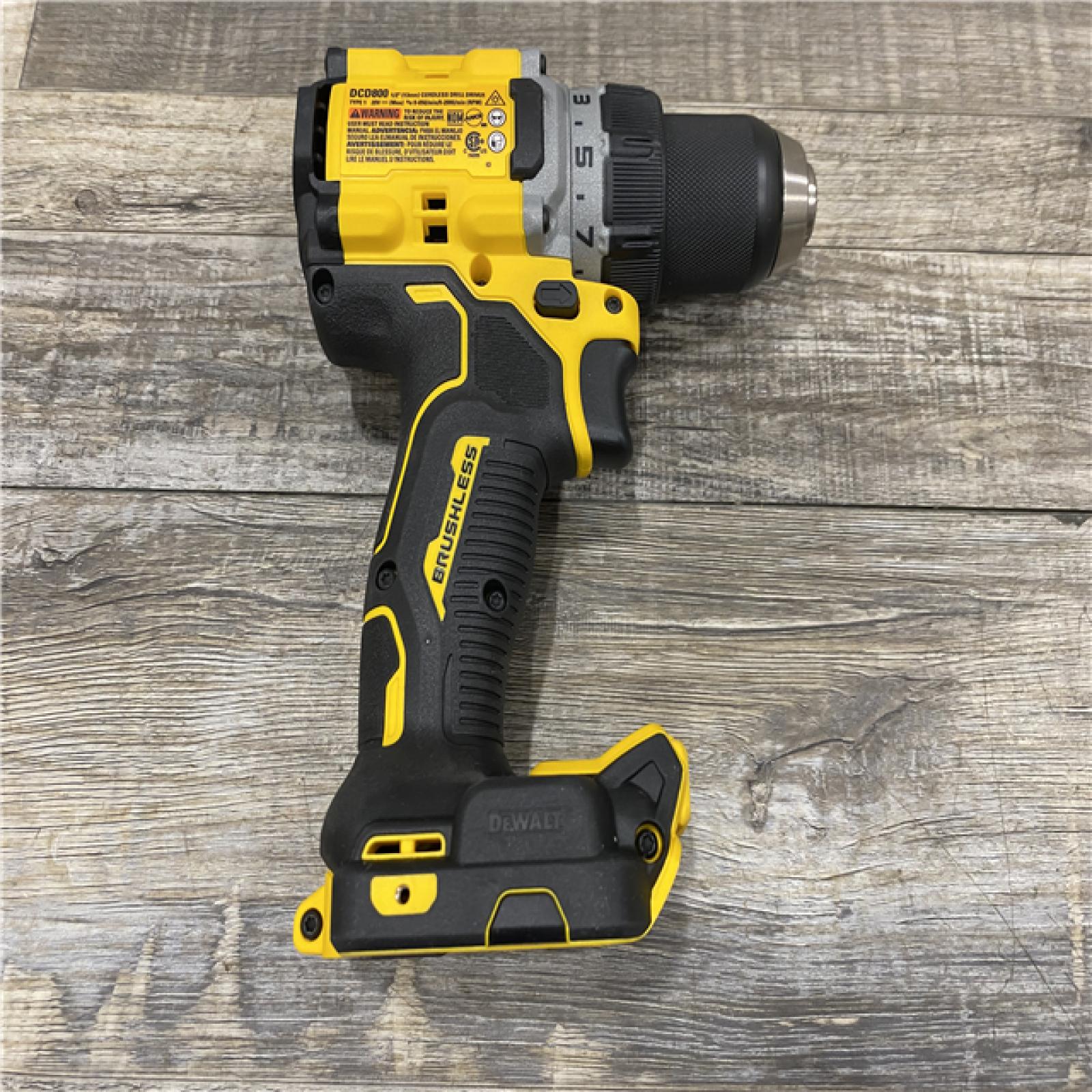AS-IS DEWALT 20-Volt Lithium-Ion Cordless Brushless 1/2 in. Compact Drill Driver Kit
