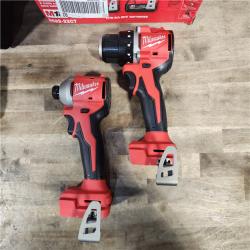 HOUSTON LOCATION - AS-IS M18 18V Lithium-Ion Brushless Cordless Compact Drill/Impact Combo Kit (2-Tool) W/(2) 2.0 Ah Batteries, Charger & Bag