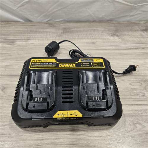 LIKE NEW! - DEWALT 12-Volt to 20-Volt MAX Lithium-Ion Dual Port Jobsite Fast Charging Station