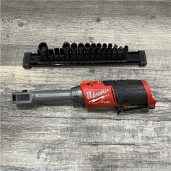 AS-IS Milwaukee FUEL INSIDER 12V Lithium-Ion Brushless Cordless 1/4 in. - 3/8 in. Extended Reach Box Ratchet (Tool-Only)