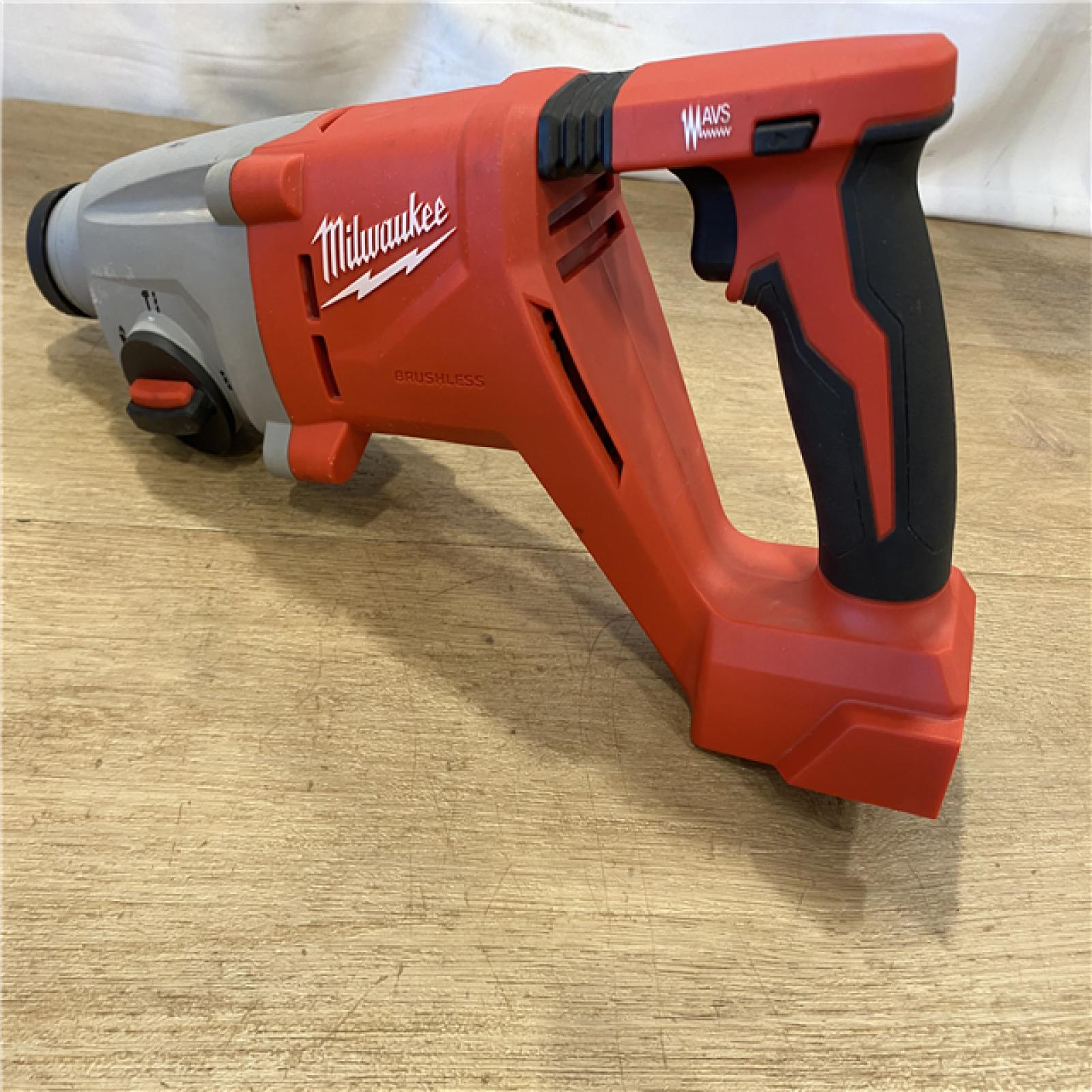AS-IS Milwaukee 18V Lithium-Ion Brushless Cordless 1 in. SDS-Plus D-Handle Rotary Hammer (Tool-Only)