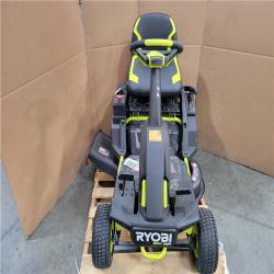 CALIFORNIA APPEARS NEW RYOBI R1 80V BRUSHLESS LITHIUM BATTERY CORDLESS ELECTEIC RIDING LAWN MOWER W CHARGER