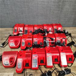 HOUSTON LOCATION - AS-IS MILWAUKEE BATTERY CHARGER PACK QTY - 15