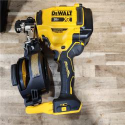 HOUSTON LOCATION - AS-IS DEWALT 20V MAX Lithium-Ion 15-Degree Electric Cordless Roofing Nailer Kit