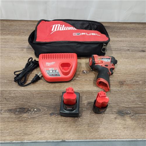 Milwaukee M12 FUEL 12 V 1/4 in. Cordless Brushless Impact Driver (Tool KIT battery & charge)