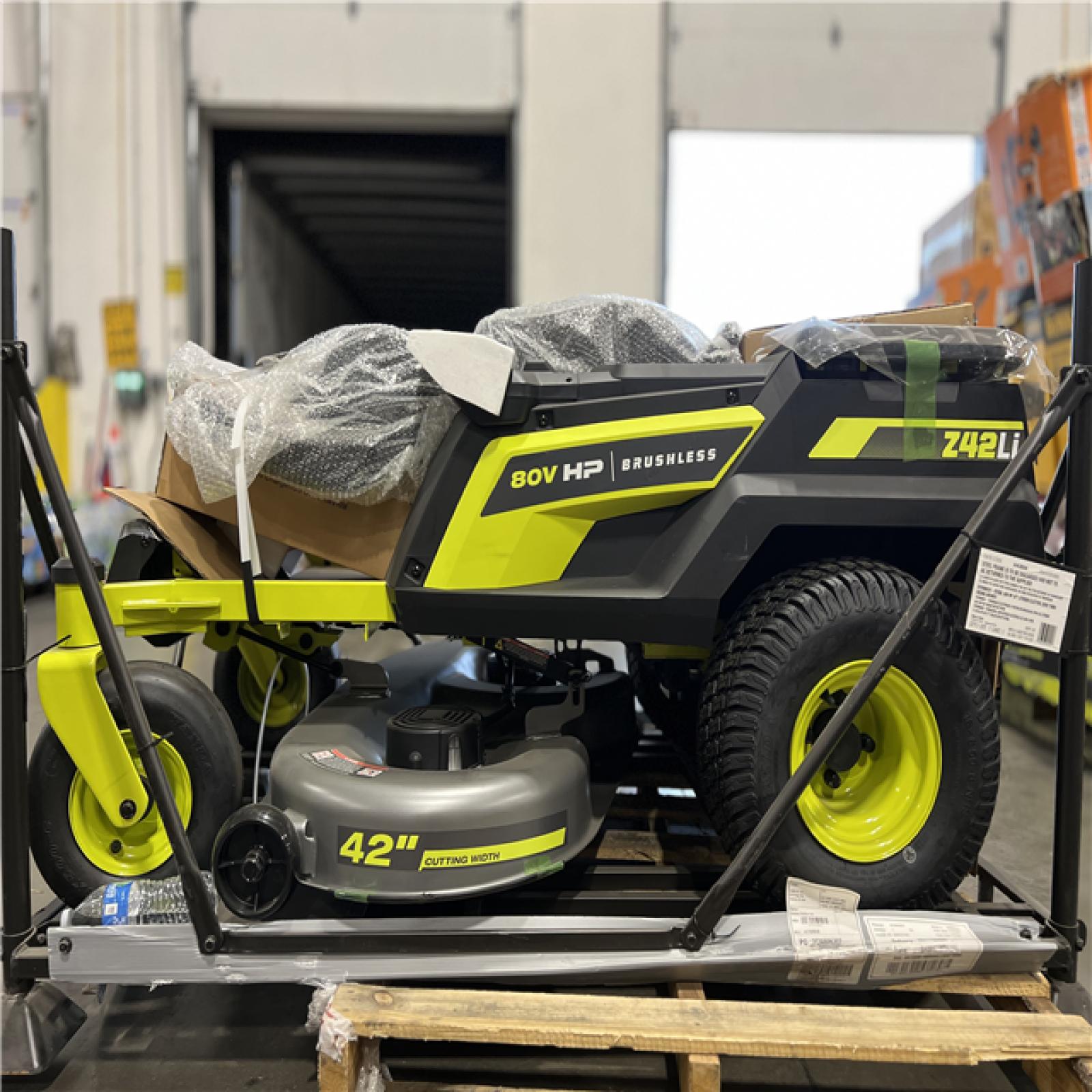 DALLAS LOCATION - NEW! RYOBI 80V HP Brushless 42 in. Battery Electric Cordless Zero Turn Riding Mower (2) 80V Batteries (2) 40V Batteries and Charger