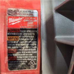 HOUSTON LOCATION - AS - IS Milwaukee 18V Lithium-Ion Cordless 6-1/2 in. Circular Saw (Tool-Only)