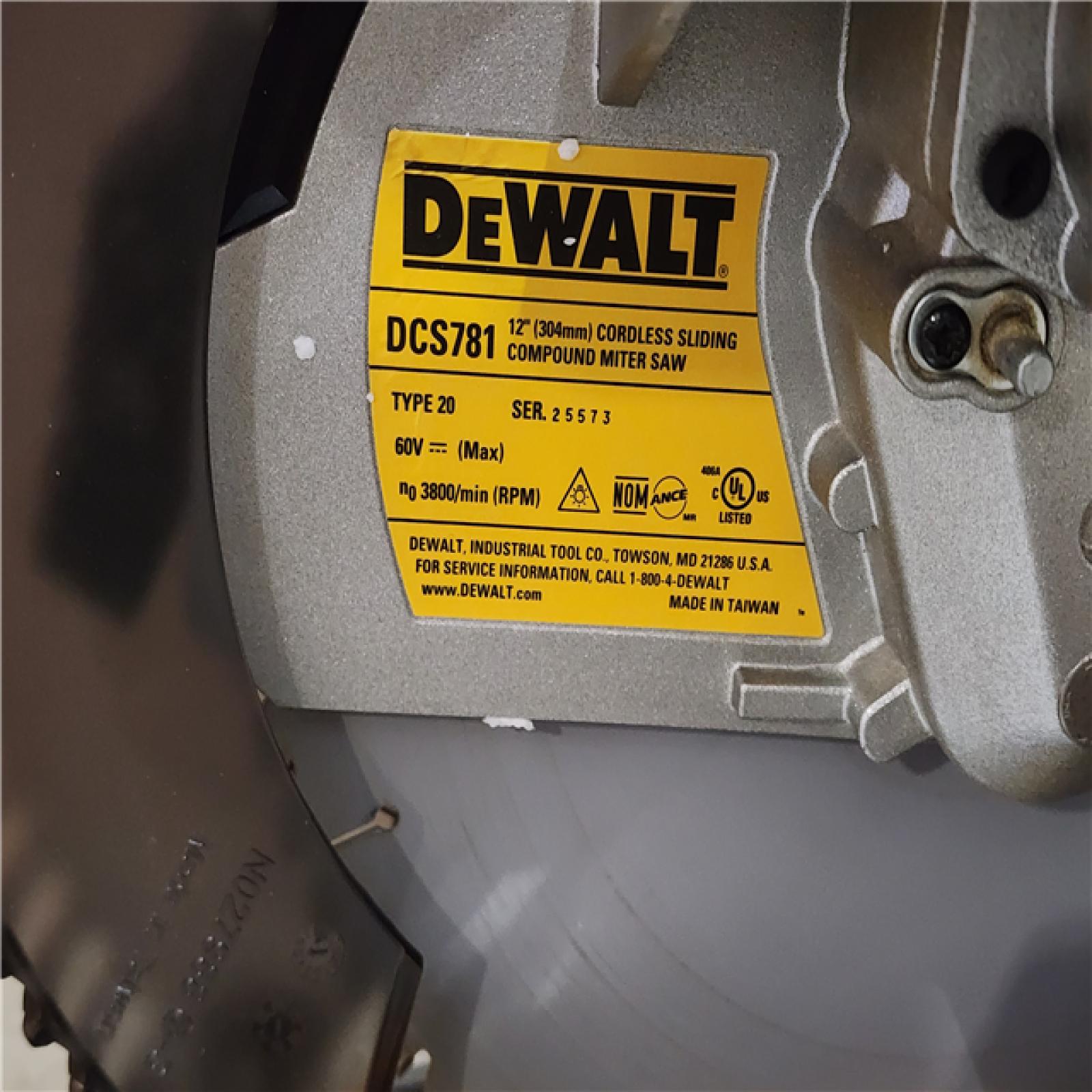 HOUSTON LOCATION - AS-IS DEWALT 60V Lithium-Ion 12 in. Cordless Sliding Miter Saw (Tool Only)