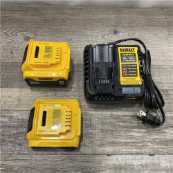 AS-IS DEWALT 20V MAX Lithium-Ion Battery Kit with 5.0Ah and 2.0Ah Battery and Charger