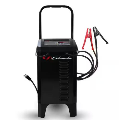 DALLAS LOCATION - Schumacher Electric Automotive 6-Volt and 12-Volt 200 Amp Fully Automatic Wheeled Jump Starter and Battery Charger with 40 Amp Boost