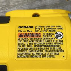 AS-IS DEWALT 20V XR Cordless 3 in. Cut-Off Tool (Tool Only)