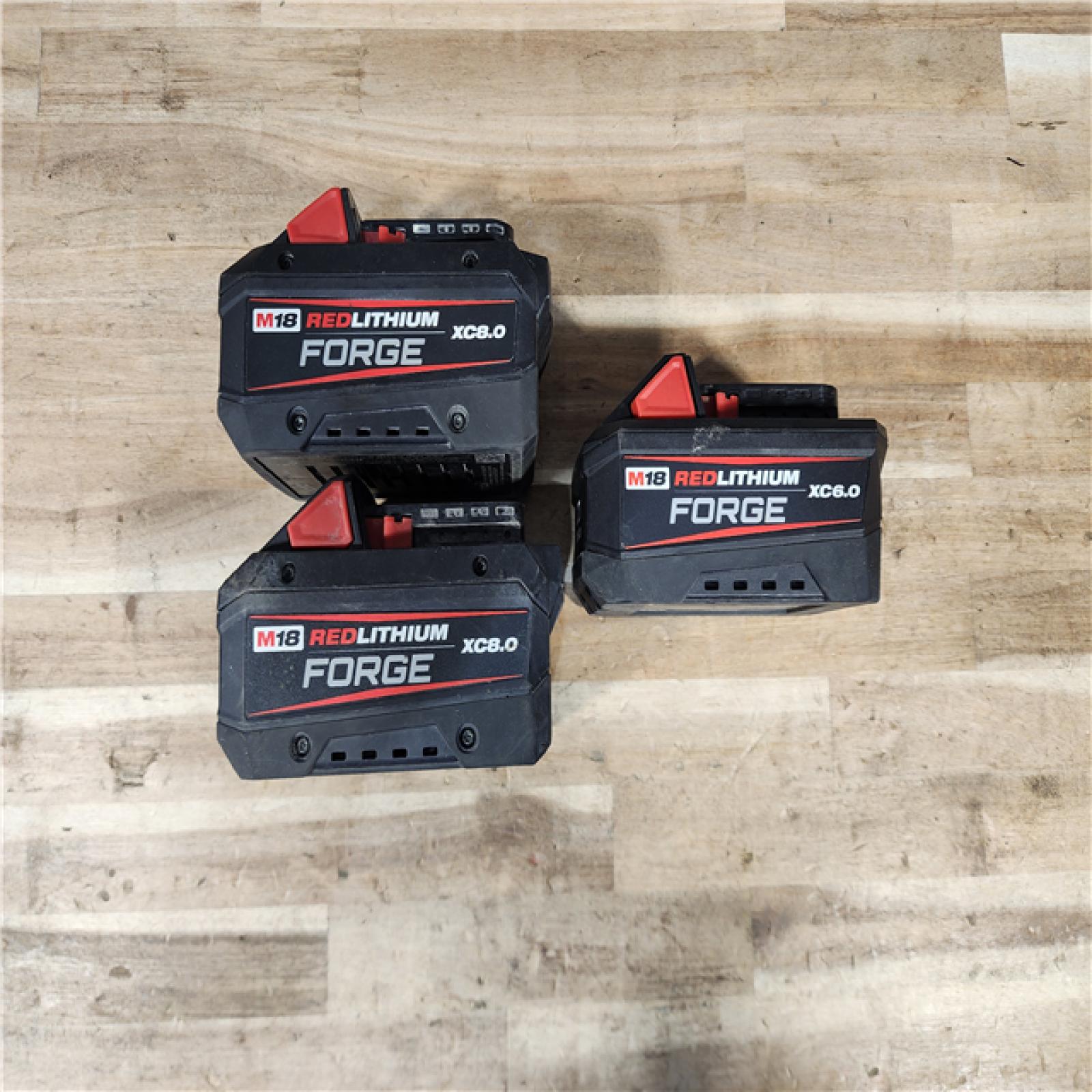 HOUSTON LOCATION - AS-IS MILWAUKEE FORGE BATTERY PACK QTY - 3