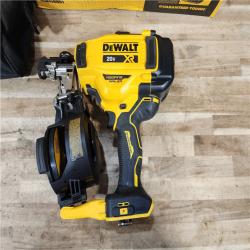 HOUSTON LOCATION - AS-IS DEWALT 20V MAX Lithium-Ion 15-Degree Electric Cordless Roofing Nailer Kit