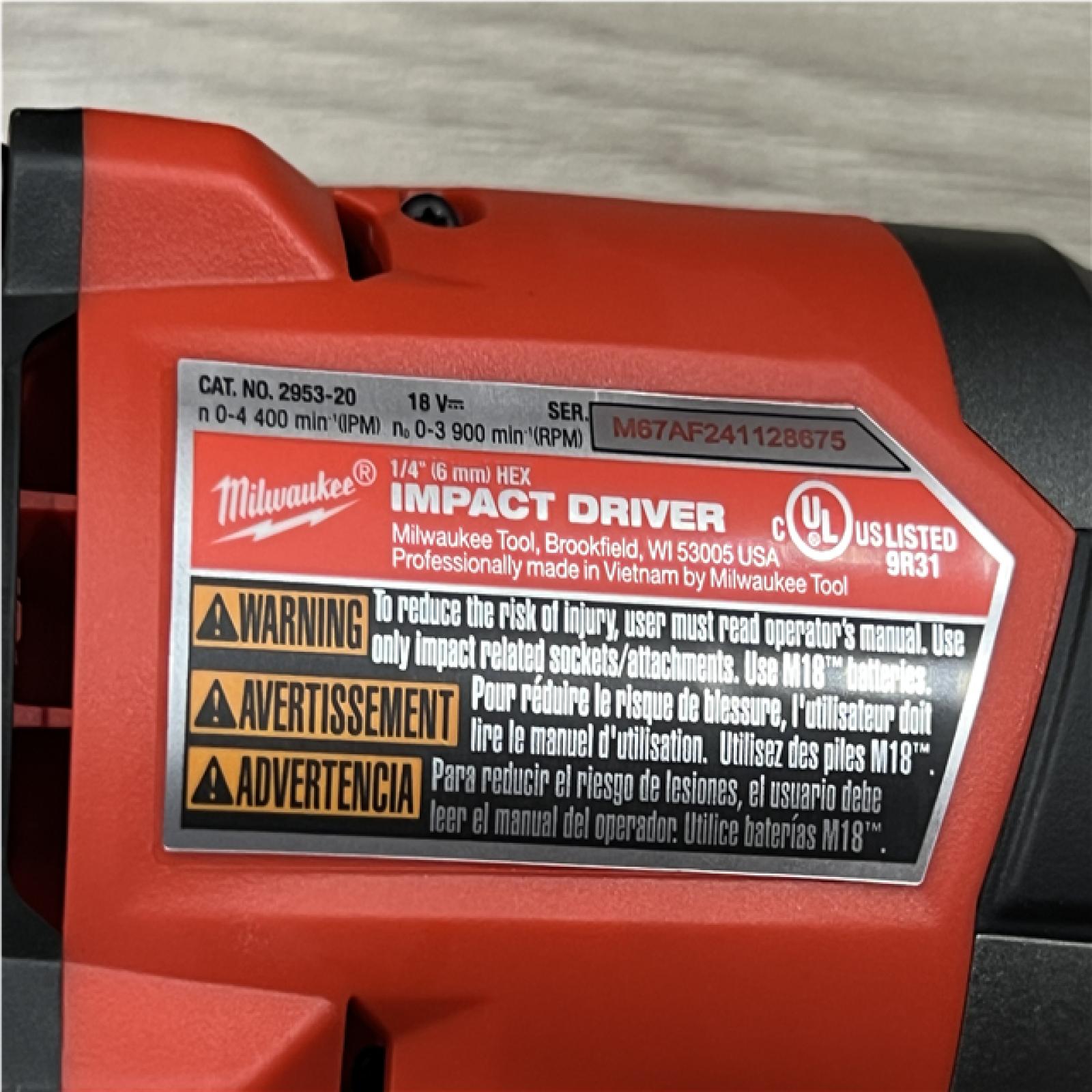 AS-IS Milwaukee FUEL 18V Lithium-Ion Brushless Cordless Hammer Drill and Impact Driver Combo Kit