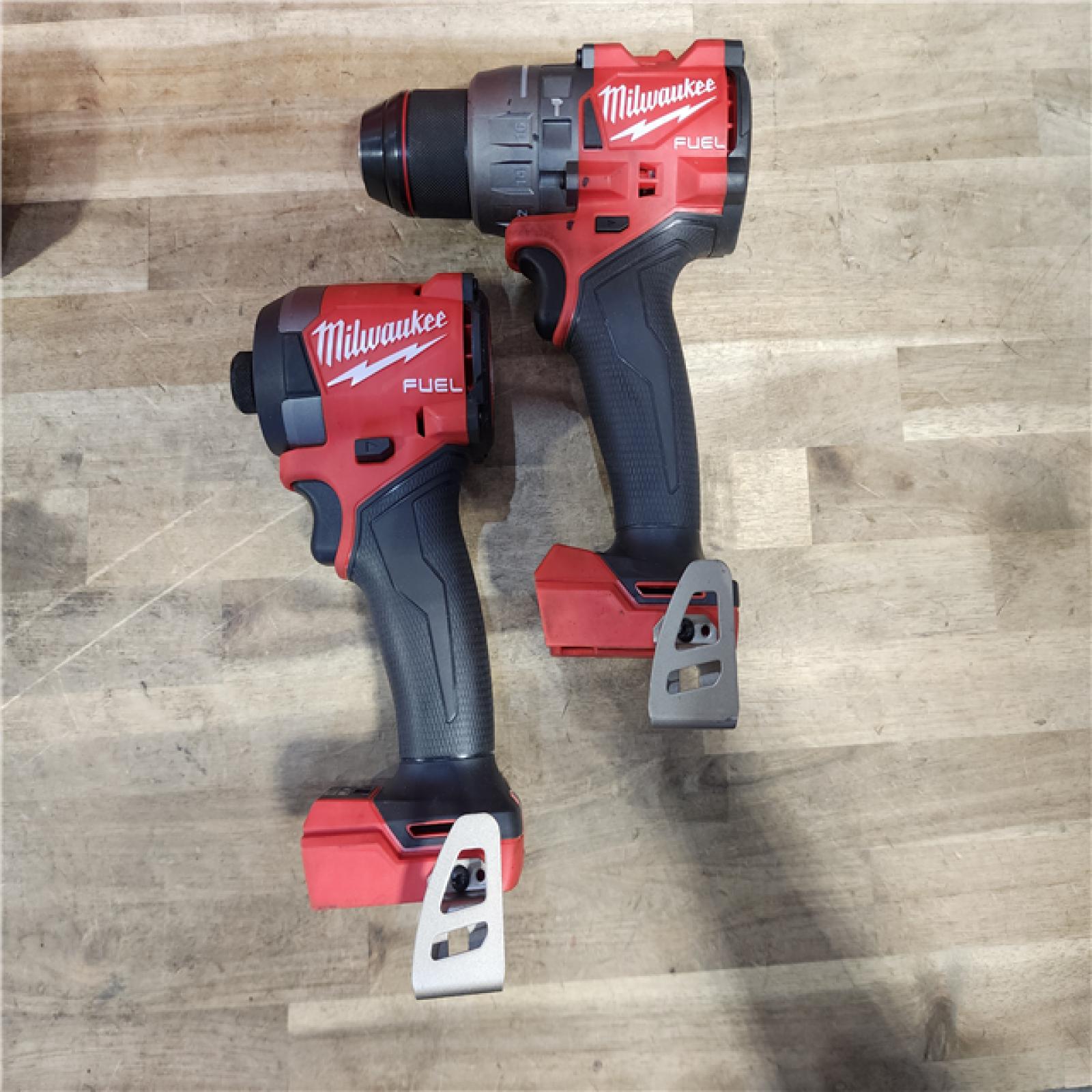 HOUSTON LOCATION - AS-IS MILWAUKEE FUEL 18V Lithium-Ion Brushless Cordless Hammer Drill and Impact Driver Combo Kit