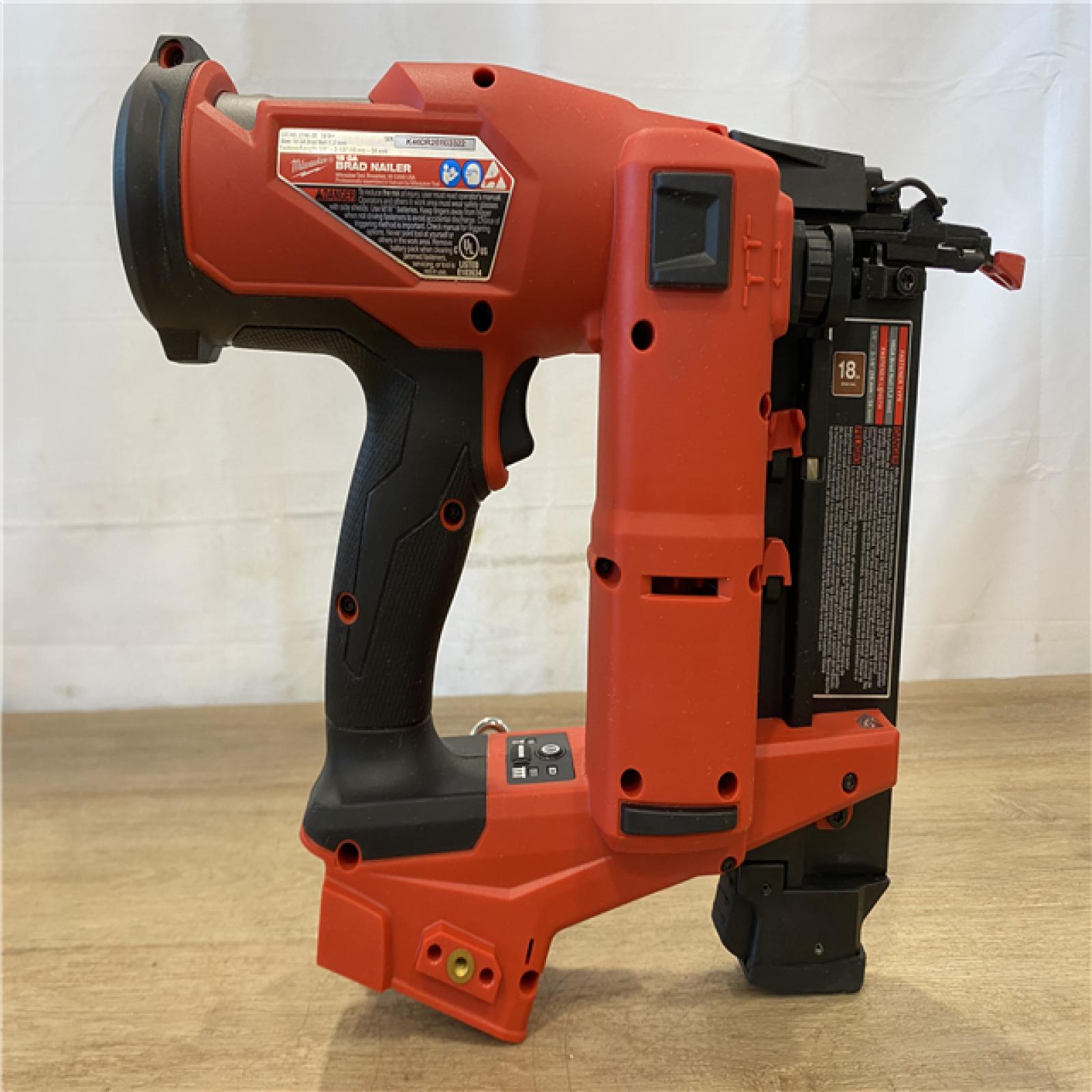 AS-IS Milwaukee FUEL 18-Volt Lithium-Ion Brushless Cordless Gen II 18-Gauge Brad Nailer (Tool-Only)