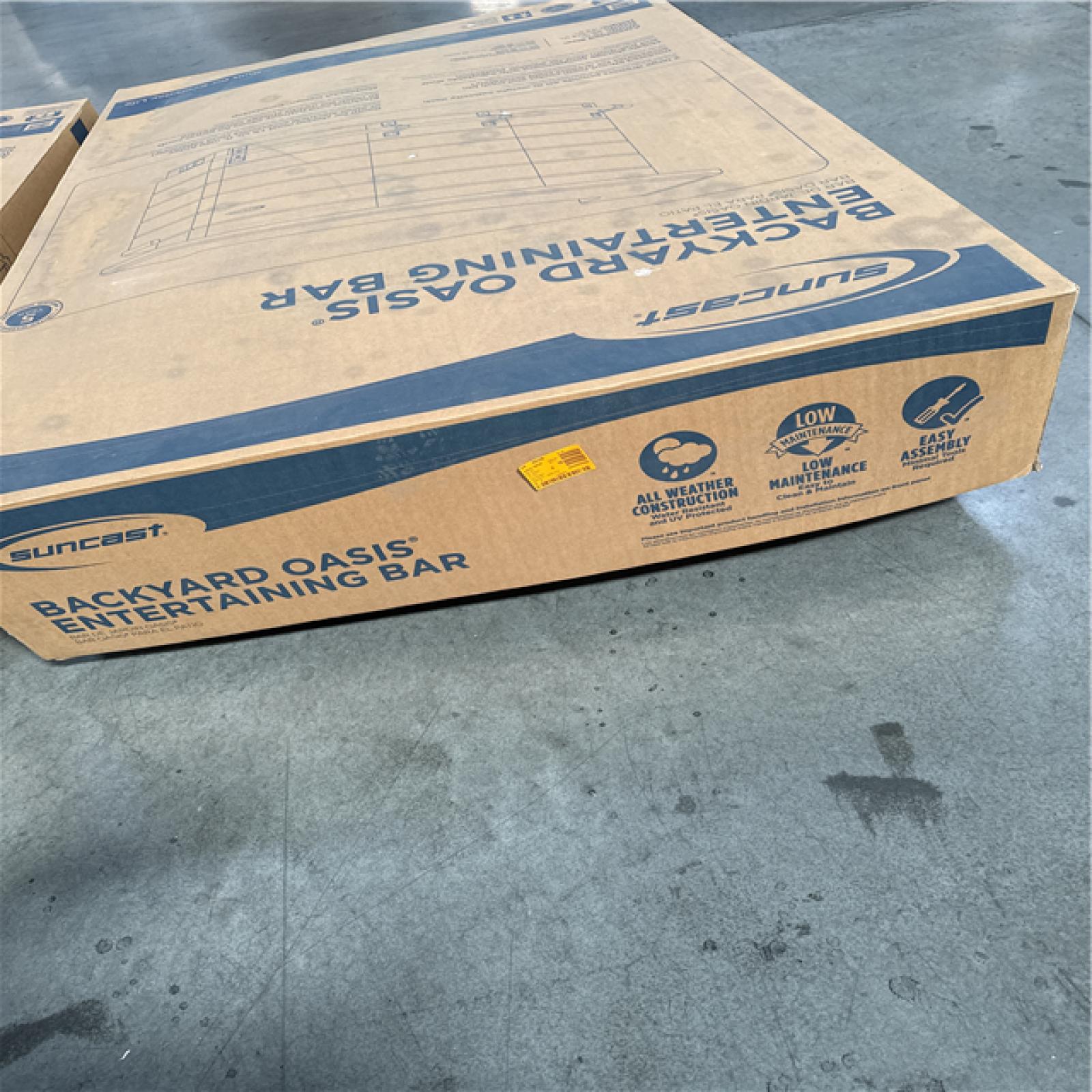 California AS-IS Suncast Backyard Oasis Entertraining Bar