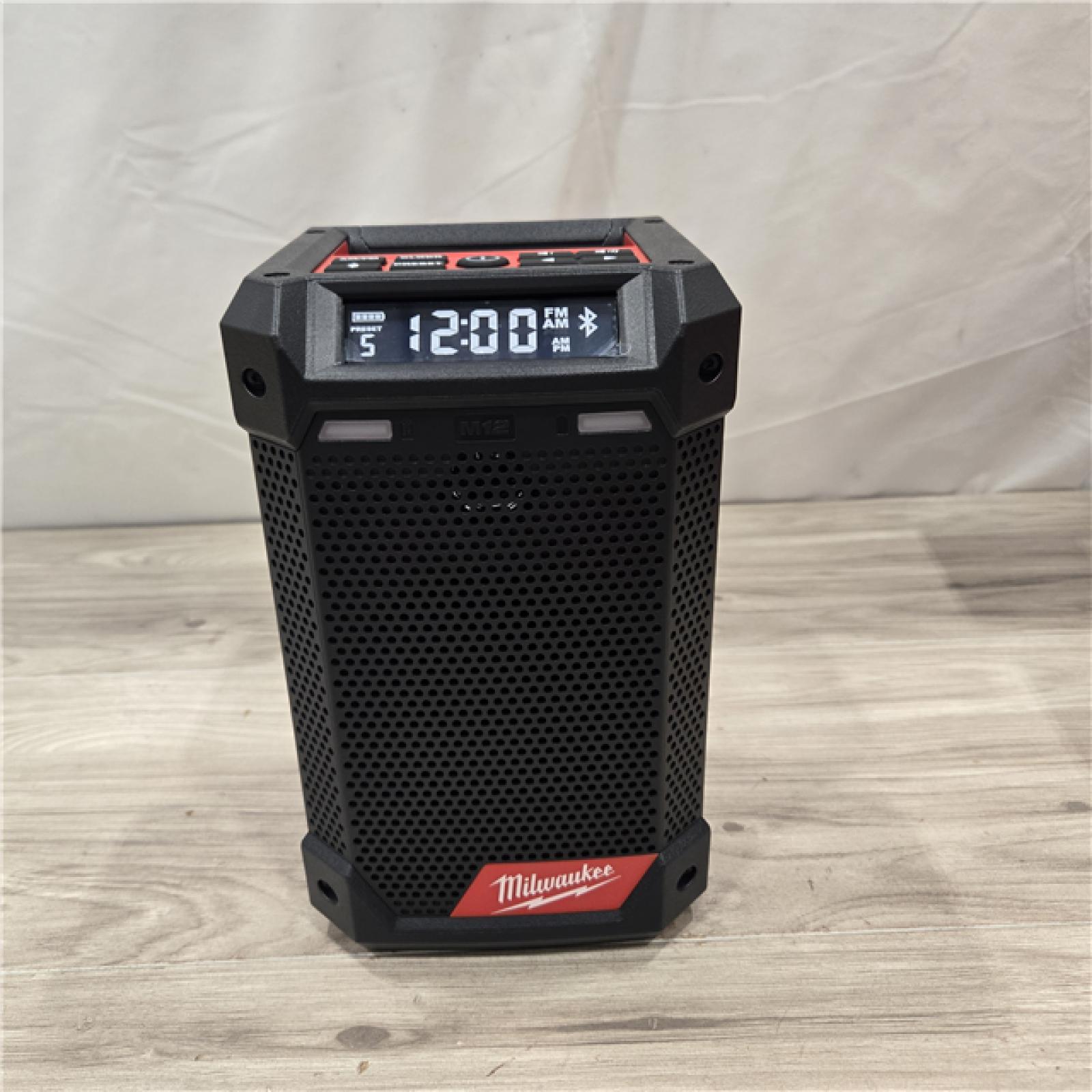 AS-IS Milwaukee 2951-20 M12 12V Bluetooth Speaker Radio (Tool-Only)