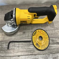 AS-IS DEWALT 20V MAX Cordless 4.5 in. - 5 in. Angle Grinder (Tool Only)