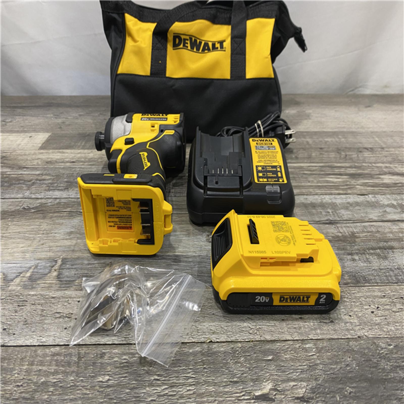 AS-IS DEWALT Atomic 20V Max Lithium-Ion Brushless Cordless Compact 1/4 in. Impact Driver Kit