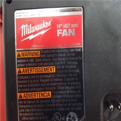 California NEW Milwaukee 18 Fan