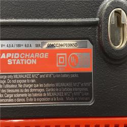 AS-IS Milwaukee 12-Volt/18-Volt Lithium-Ion Multi-Voltage 6-Port Sequential Rapid Battery Charger