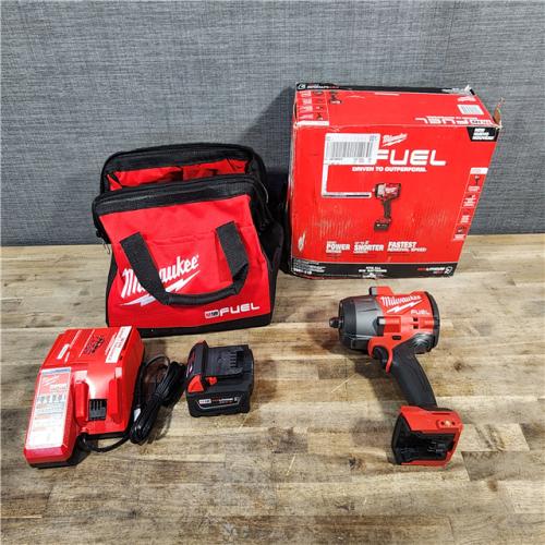 HOUSTON LOCATION - AS-IS Milwaukee M18 1/2 in. Cordless Brushless High Torque Impact Wrench Kit (Battery & Charger)