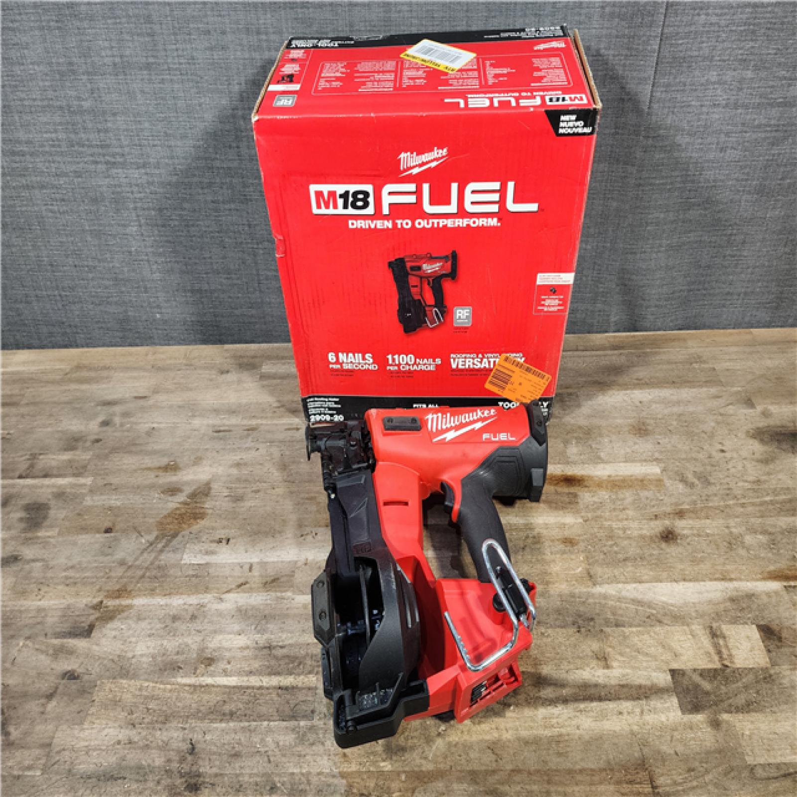 HOUSTON LOCATION - AS-IS Milwaukee M18 FUEL 18-Volt Lithium-Ion Brushless Cordless Coil Roofing Nailer (Tool Only)