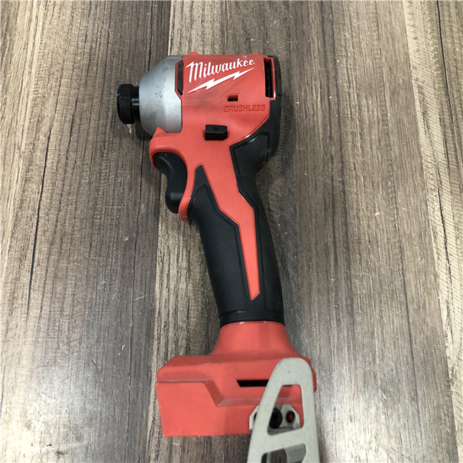 AS-IS Milwaukee 18V Lithium-Ion Brushless Cordless 1/4 in. Compact Impact Driver (Tool Only)