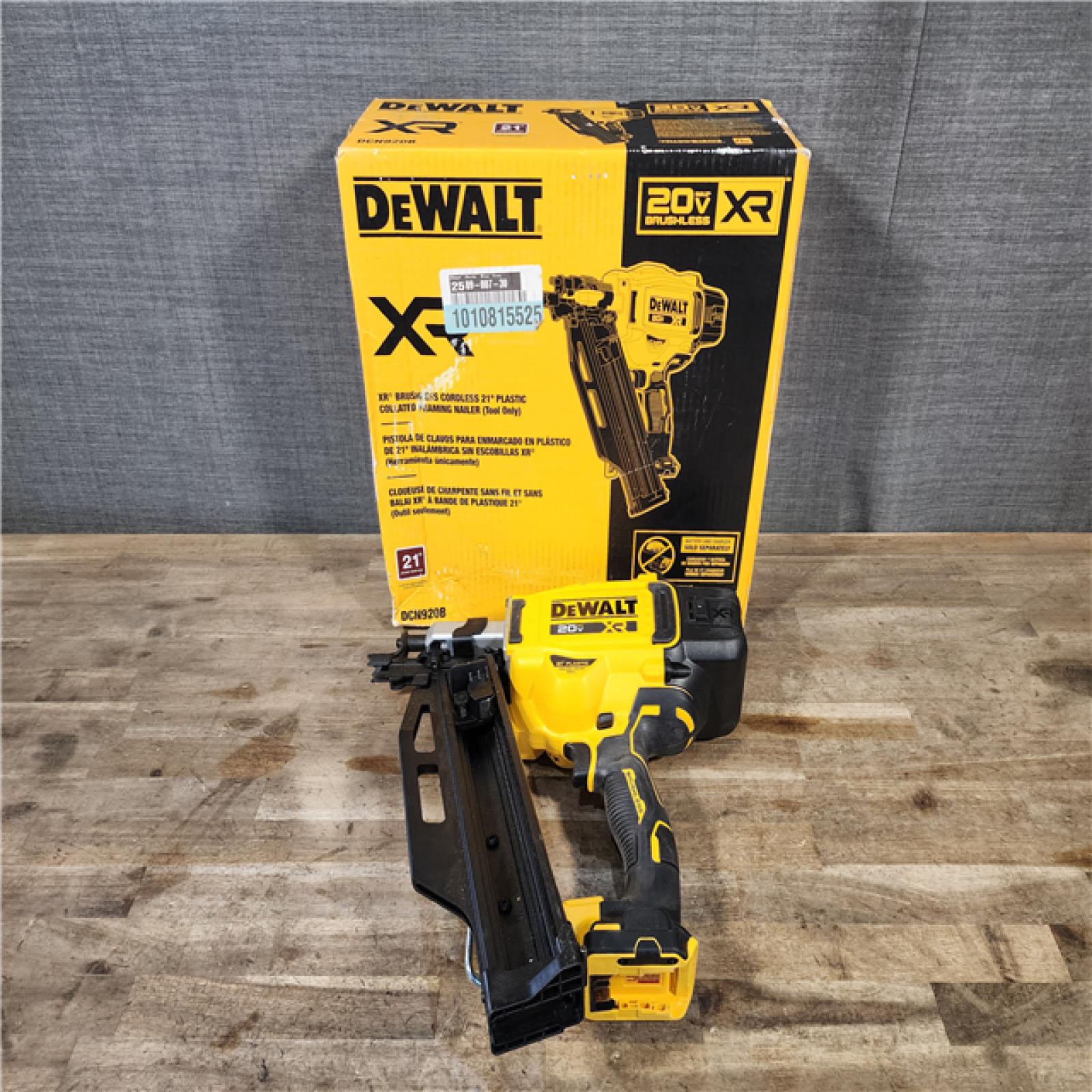 HOUSTON LOCATION - AS-IS DEWALT 20-Volt 21° Cordless Framing Nailer (Tool-Only)