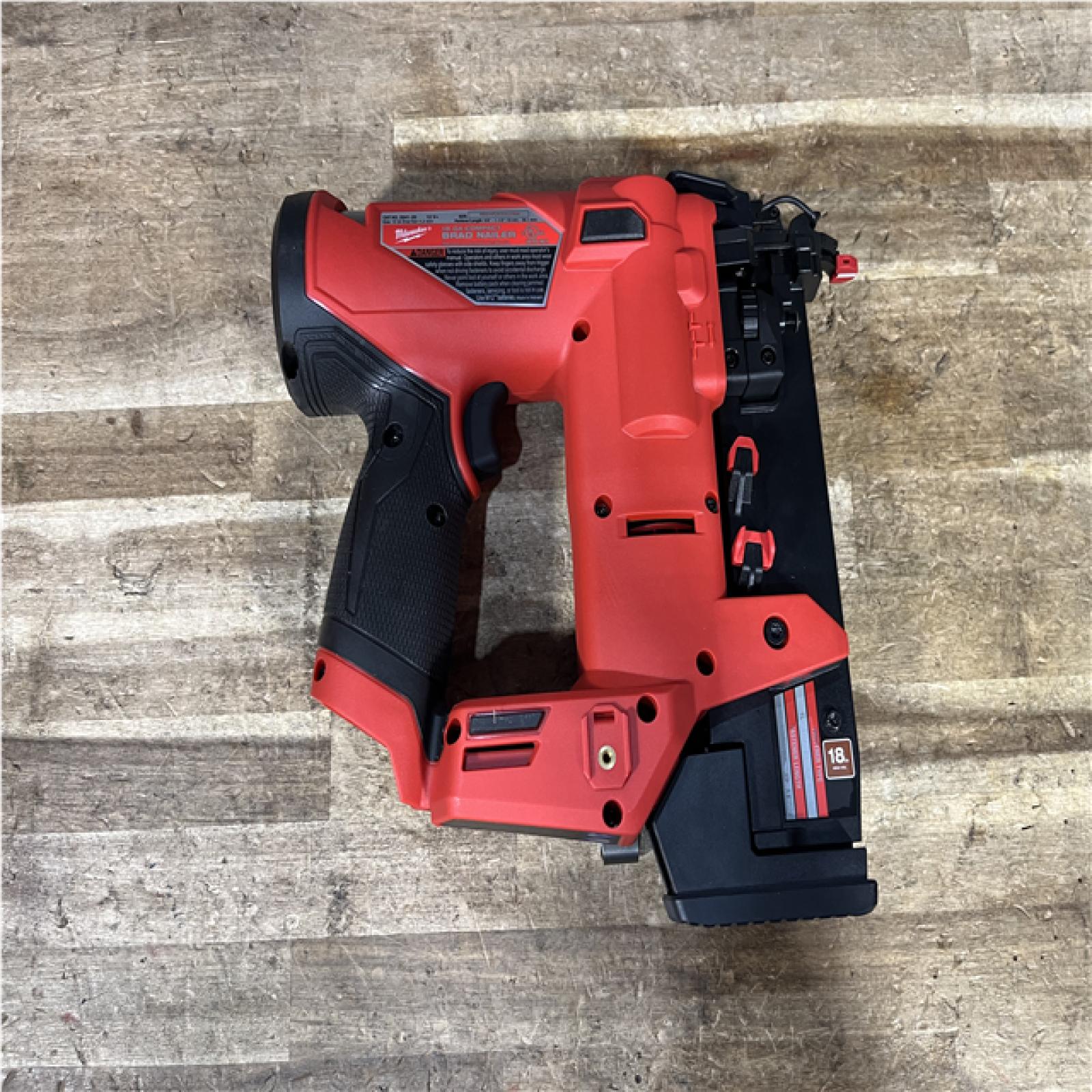 Houston Location AS-IS Milwaukee FUEL 12-Volt Lithium-Ion Brushless Cordless 18-Gauge 1-1/2 in. Compact Brad Nailer (Tool Only)