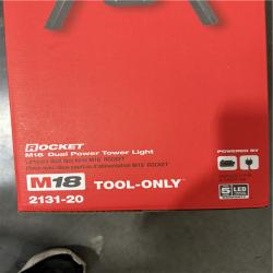 California NEW Milwaukee Rocket M18 Dual Power Tower Light