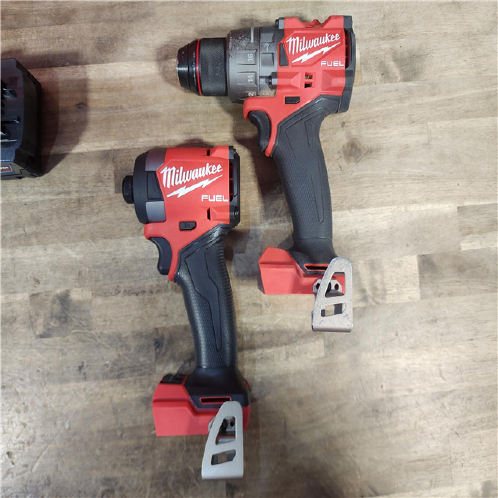 HOUSTON LOCATION - AS-IS MILWAUKEE FUEL 18V Lithium-Ion Brushless Cordless Hammer Drill and Impact Driver Combo Kit (2-Tool) with 2 Batteries