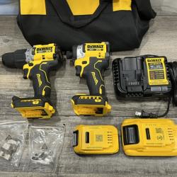 AS-IS DEWALT 20V XR Lithium-Ion Cordless 2-Tool Combo Kit