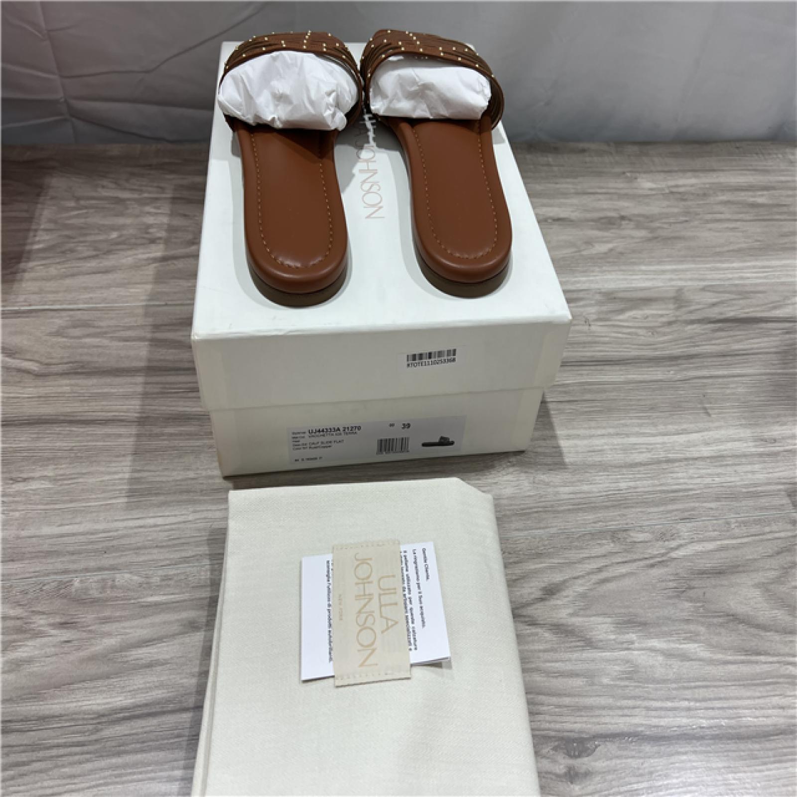 Ulla Johnson  Naomi Sandal Studded Leather Sandals - Rust Copper SZ 39