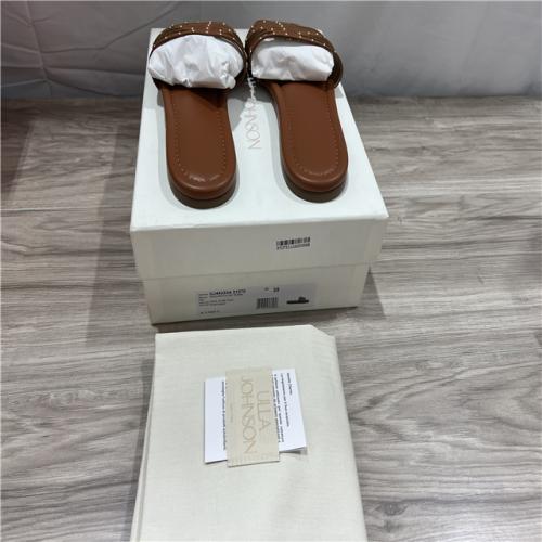 Ulla Johnson  Naomi Sandal Studded Leather Sandals - Rust Copper SZ 39