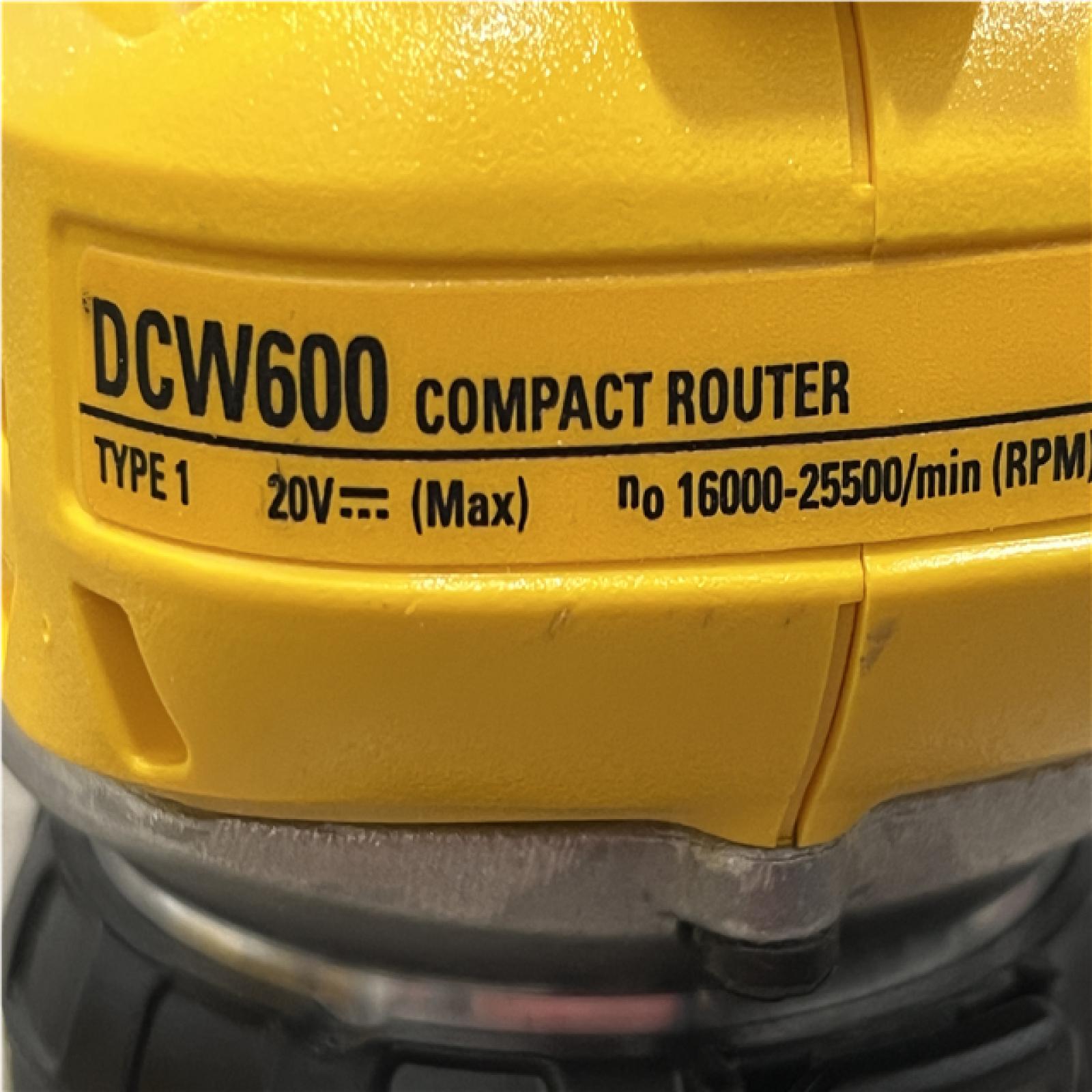 AS-IS DEWALT 20V MAX XR Cordless Brushless Fixed Base Compact Router (Tool Only)