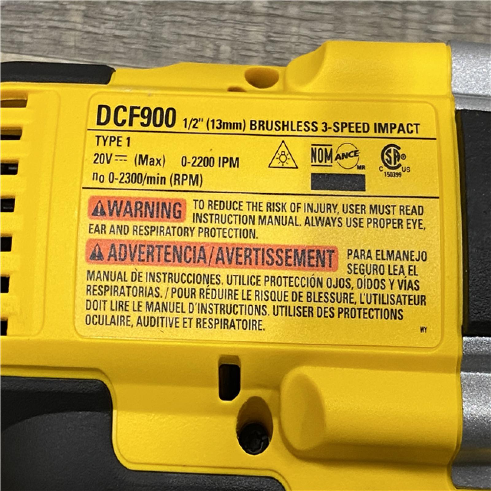 AS-IS DEWALT 20V MAX Lithium-Ion Cordless 1/2 in. Impact Wrench Kit